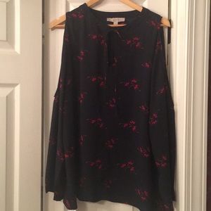 Love this cold shoulder blouse